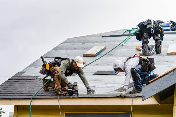 Professional Flat Roof Repair technician working in Raymond, MS